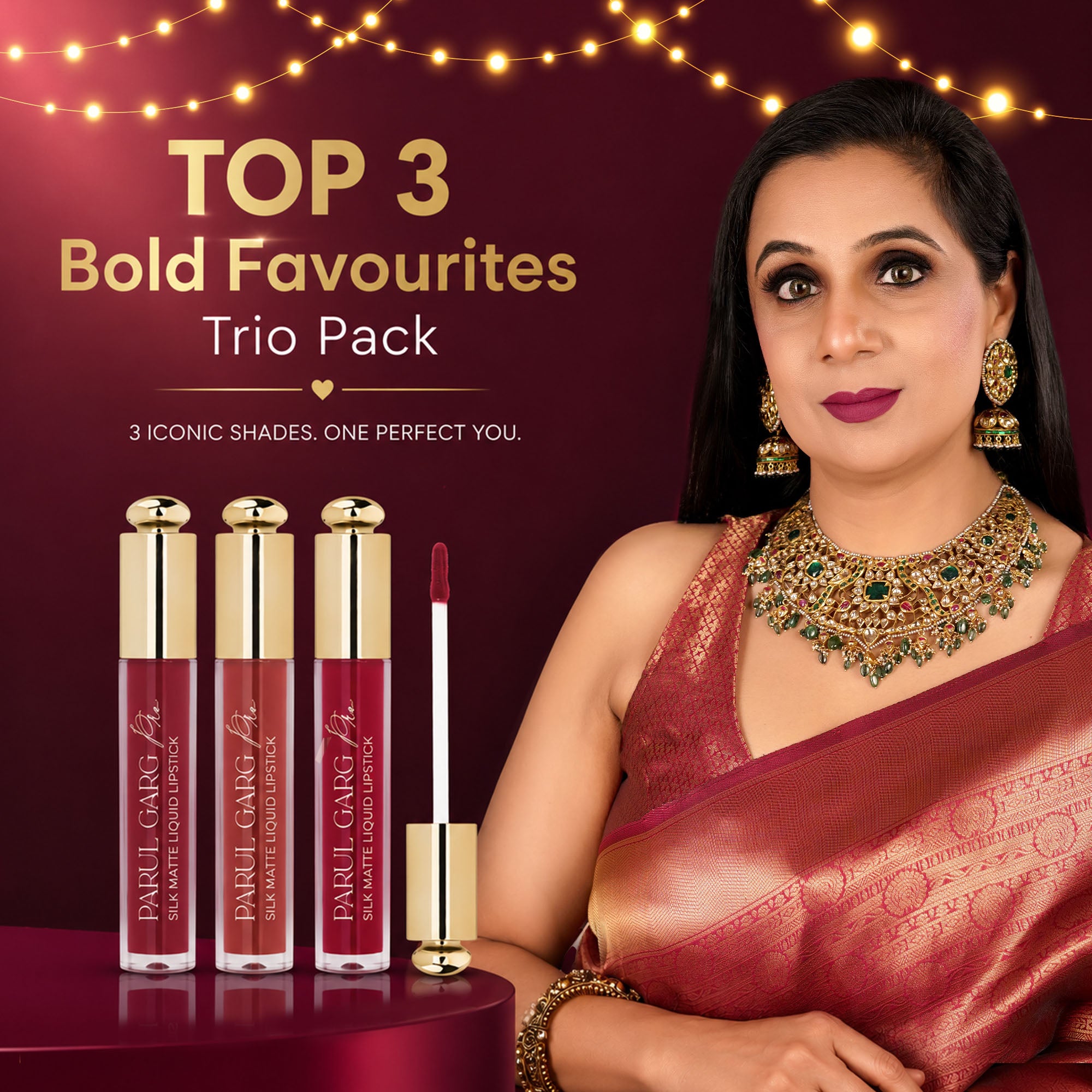 The Signature Trio of Bold Statement Lipsticks