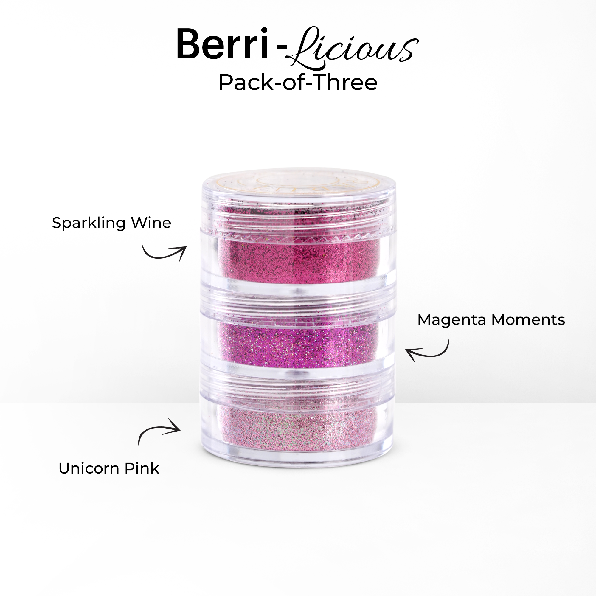 Berri-licious Pack-of-Three Glitter Set