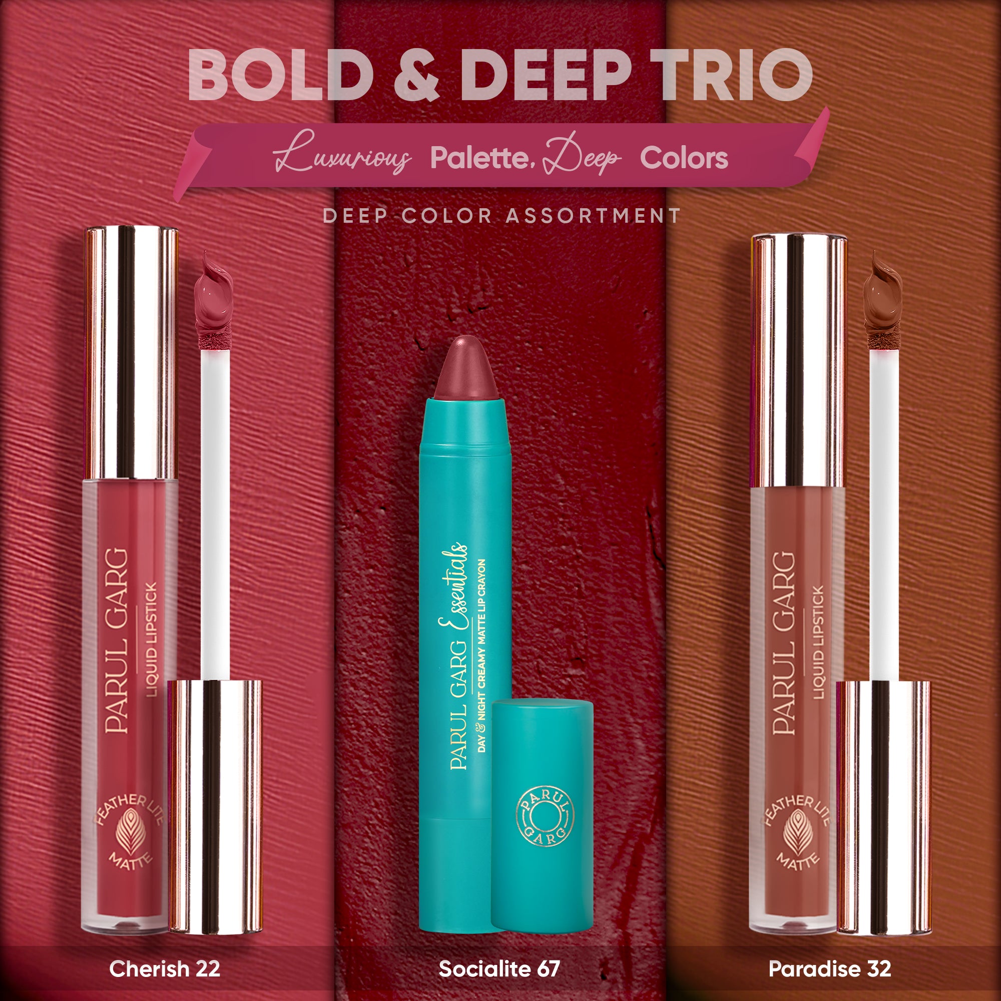 Bold & Deep Trio Lip Pack