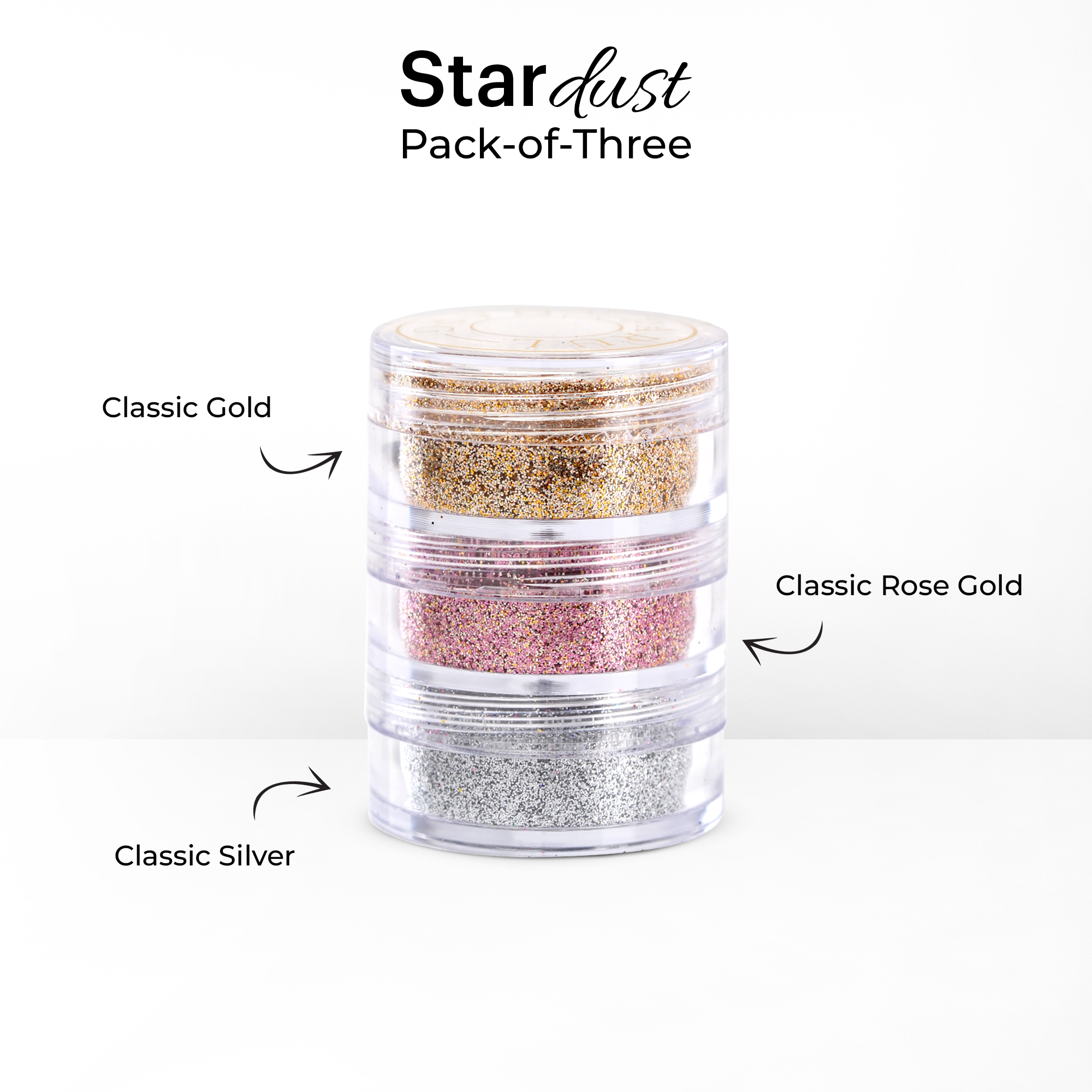 Stardust Pack-of-Three Glitter Set