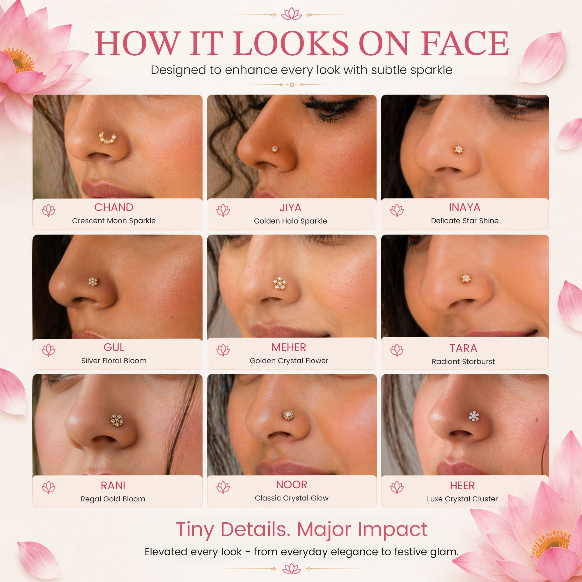 Stick-On Nose Bindi Collection