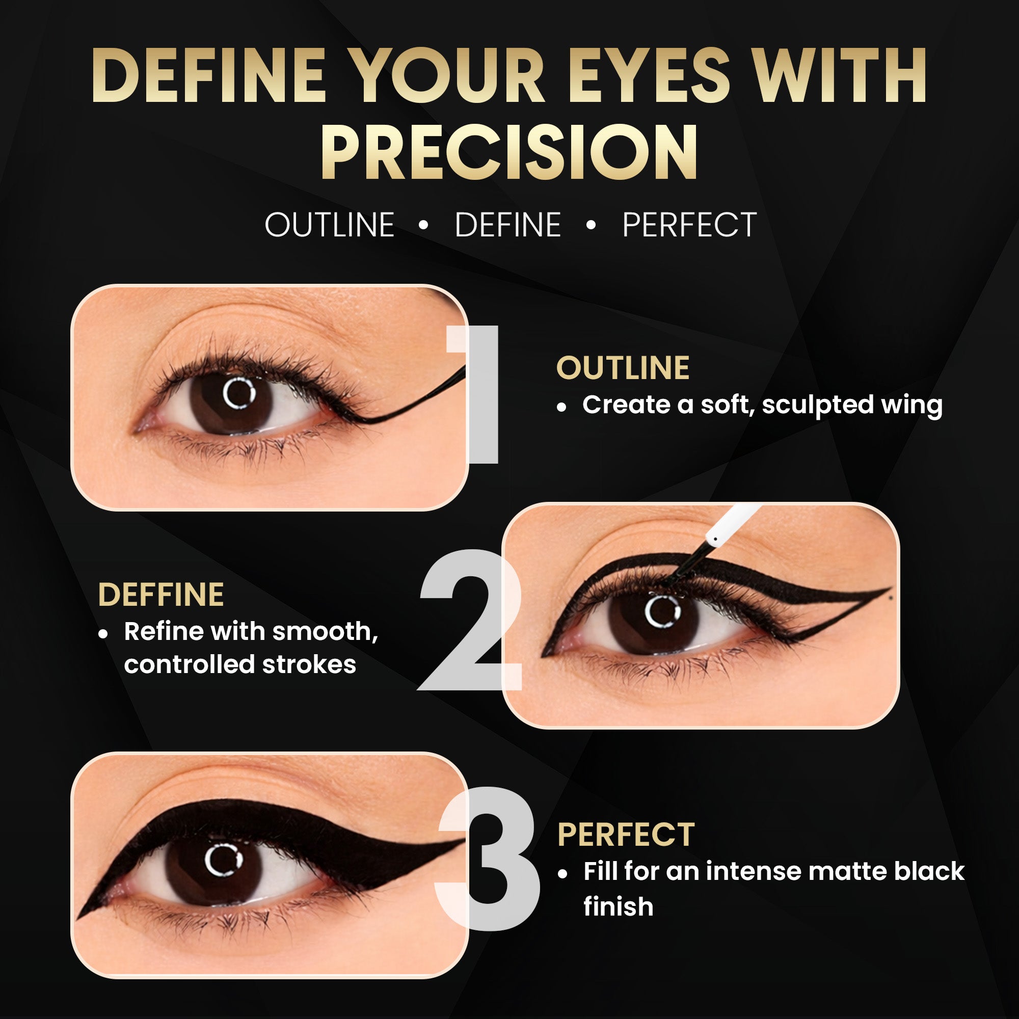 Ultra-Define Matte Eyeliner - Black