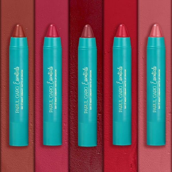 Deep Sophistication Set of Five Creamy Matte Lip Crayons | Parul Garg Beauty