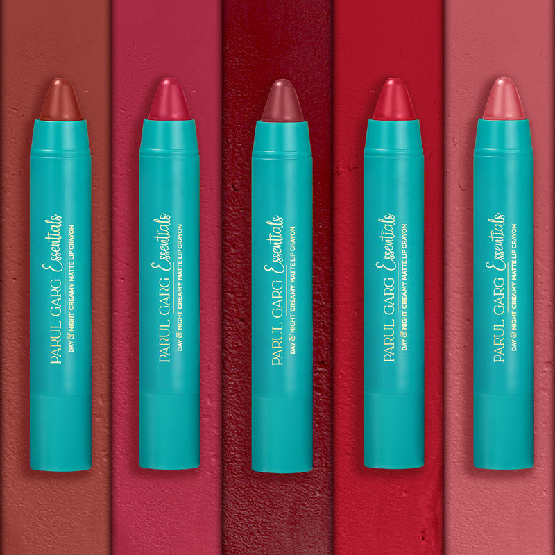 Deep Sophistication Set of Five Creamy Matte Lip Crayons | Parul Garg Beauty