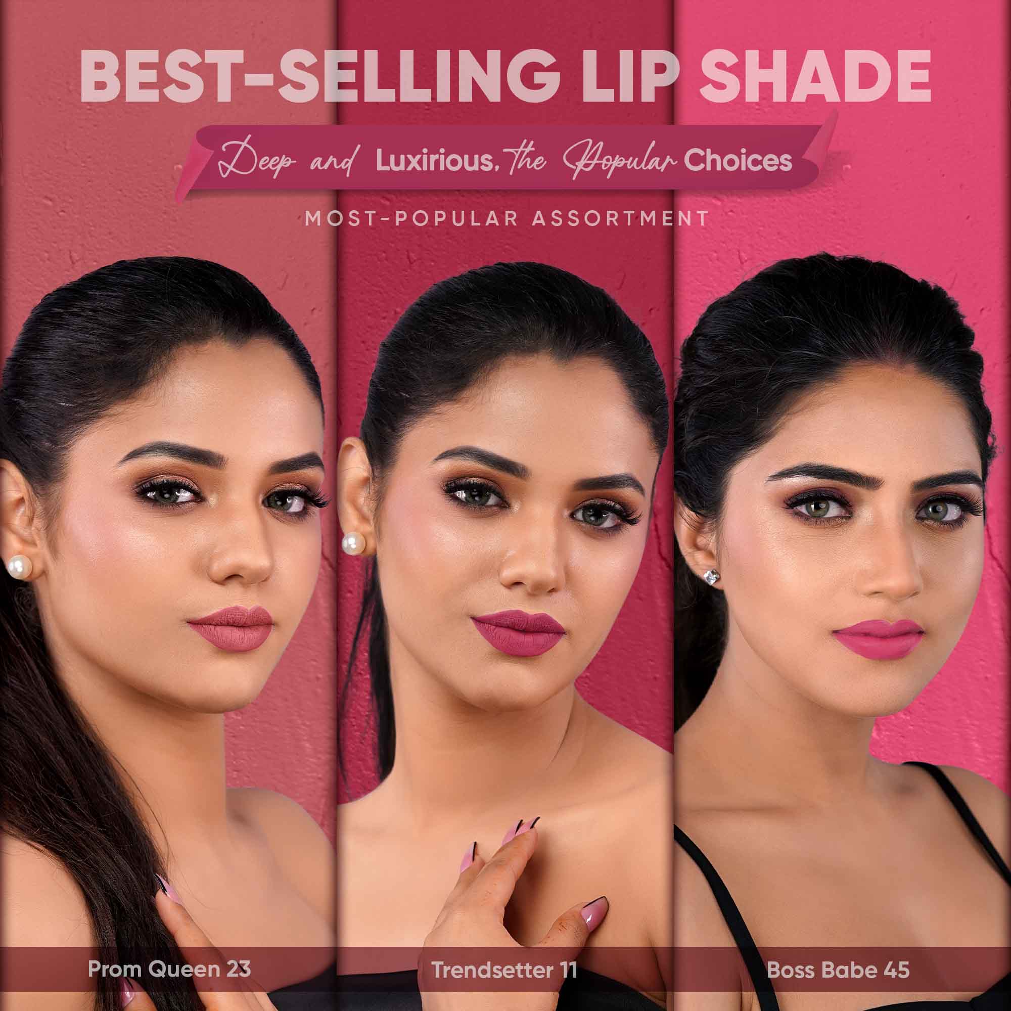 Best-Selling Lip Shade Trio