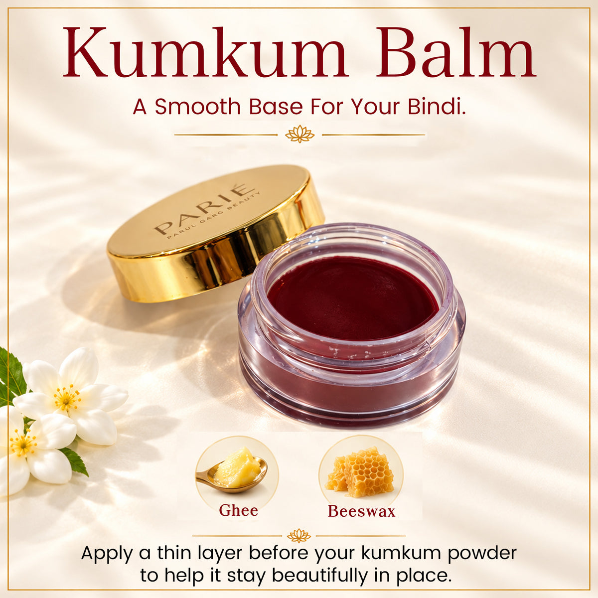 Signature Kum Kum Bindi Pack | Red & Maroon Kum Kum, Natural Ghee Balm & 100% Brass Applicator