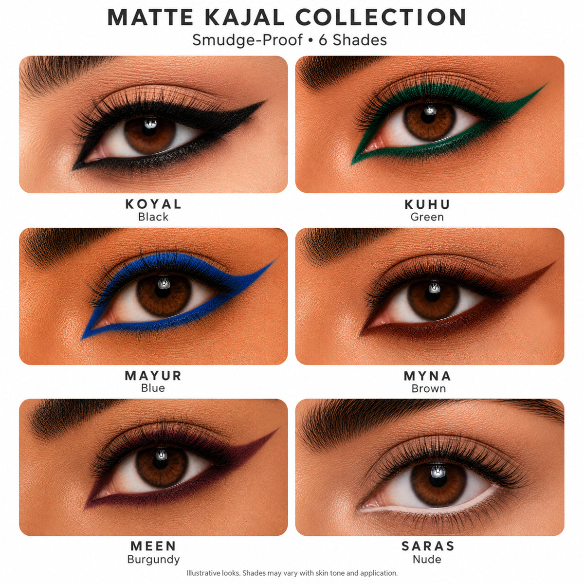 Mrig Brown Shimmer Kajal | Bold Define | Rich Colour & Dazzling Shine | Long-Lasting & Smudge-Proof