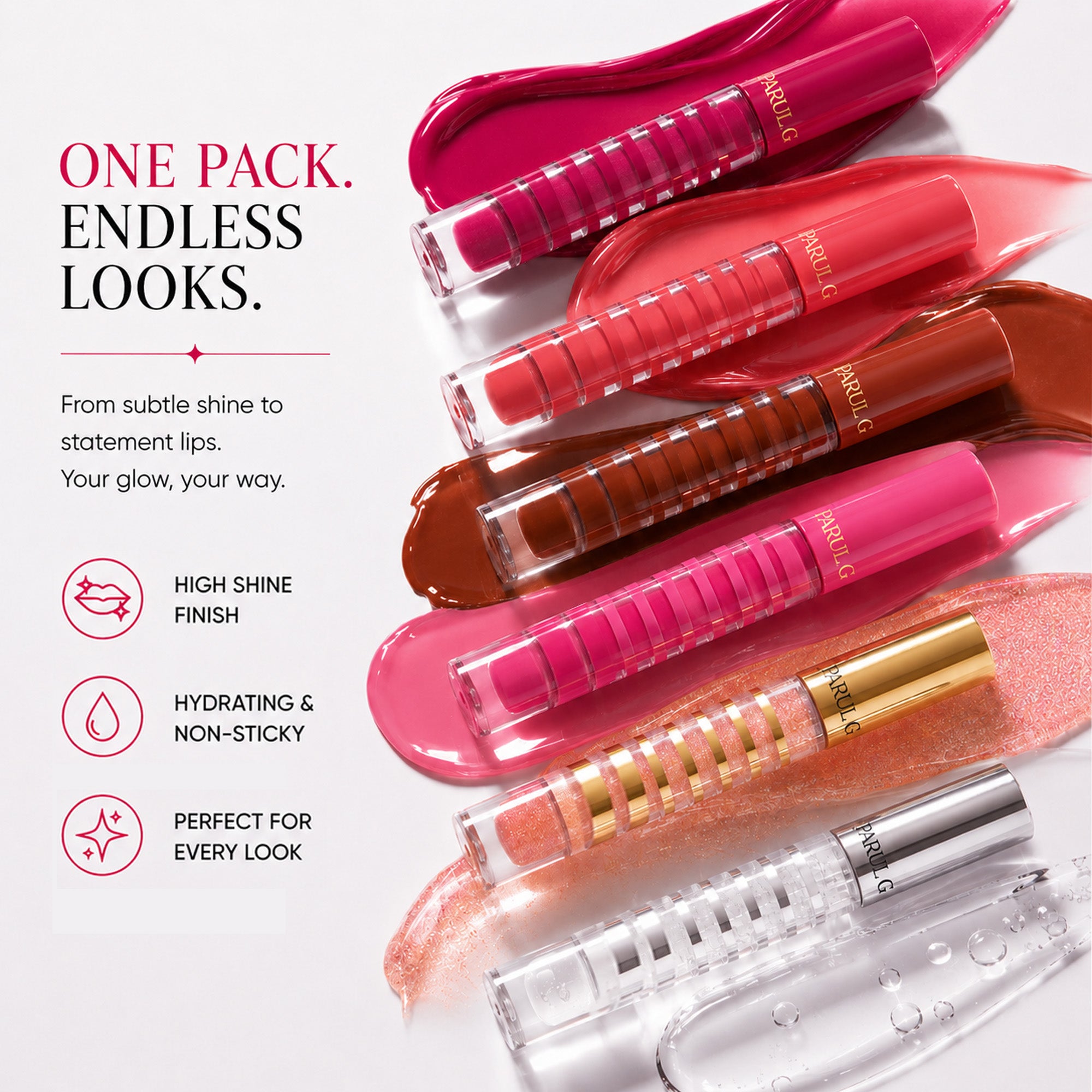 Ultimate Lip Gloss Edit + FREE Gloss Duo - Additional View | Parul Garg Beauty
