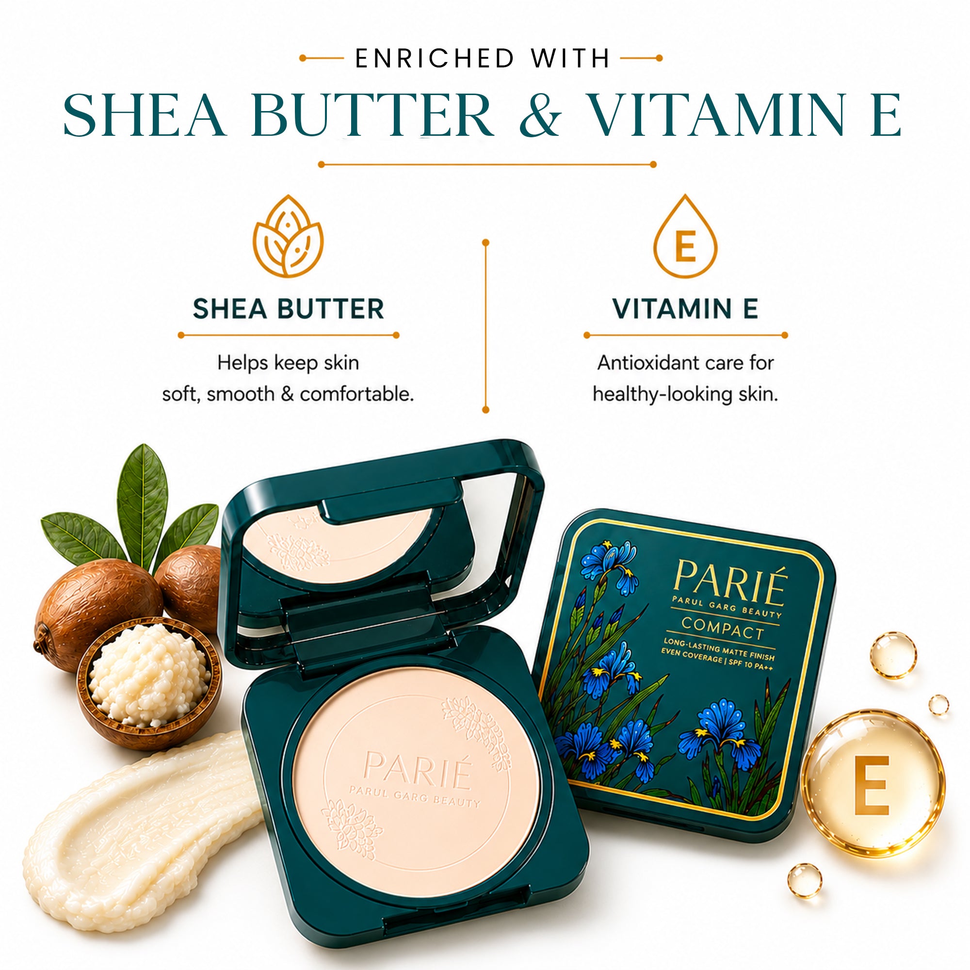 Compact Powder Velvet Deep 05 - Packaging Detail | Parul Garg Beauty