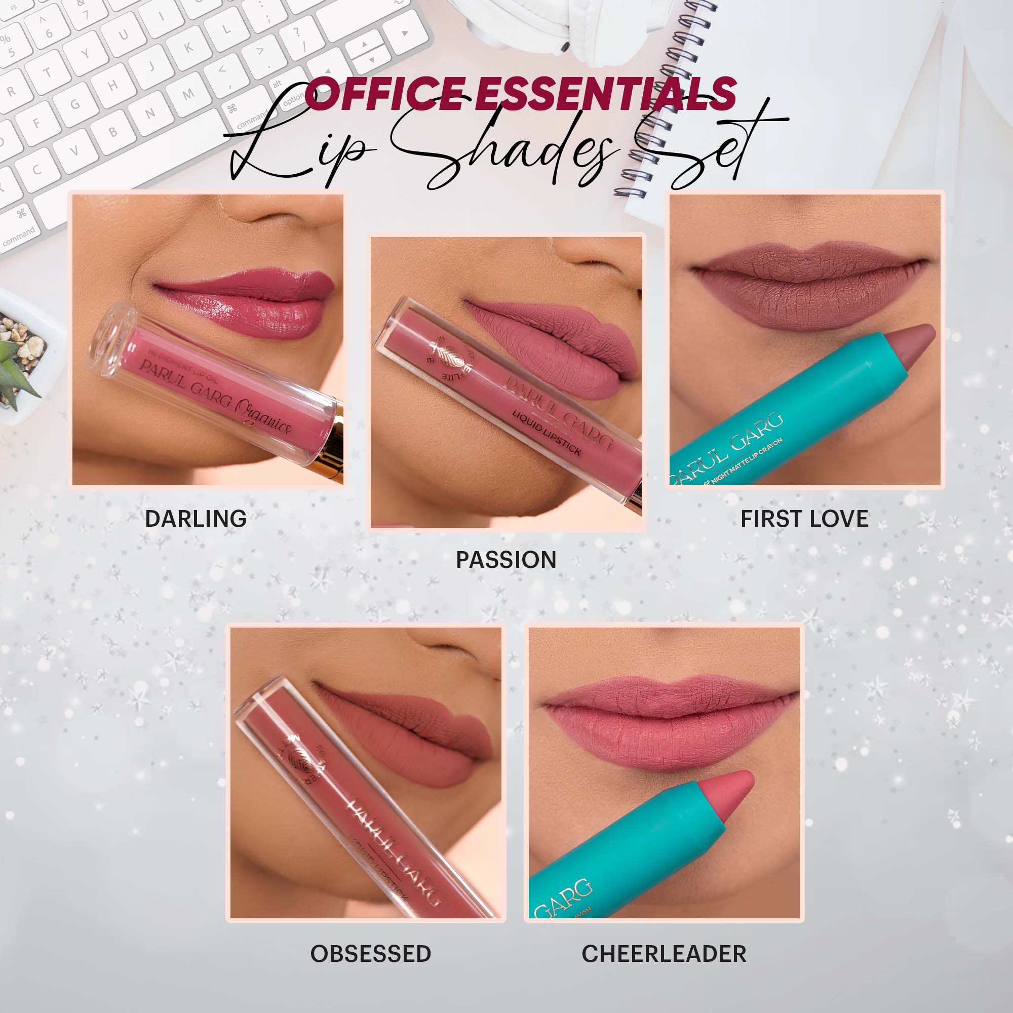 Office Essentials Lip Shades Set