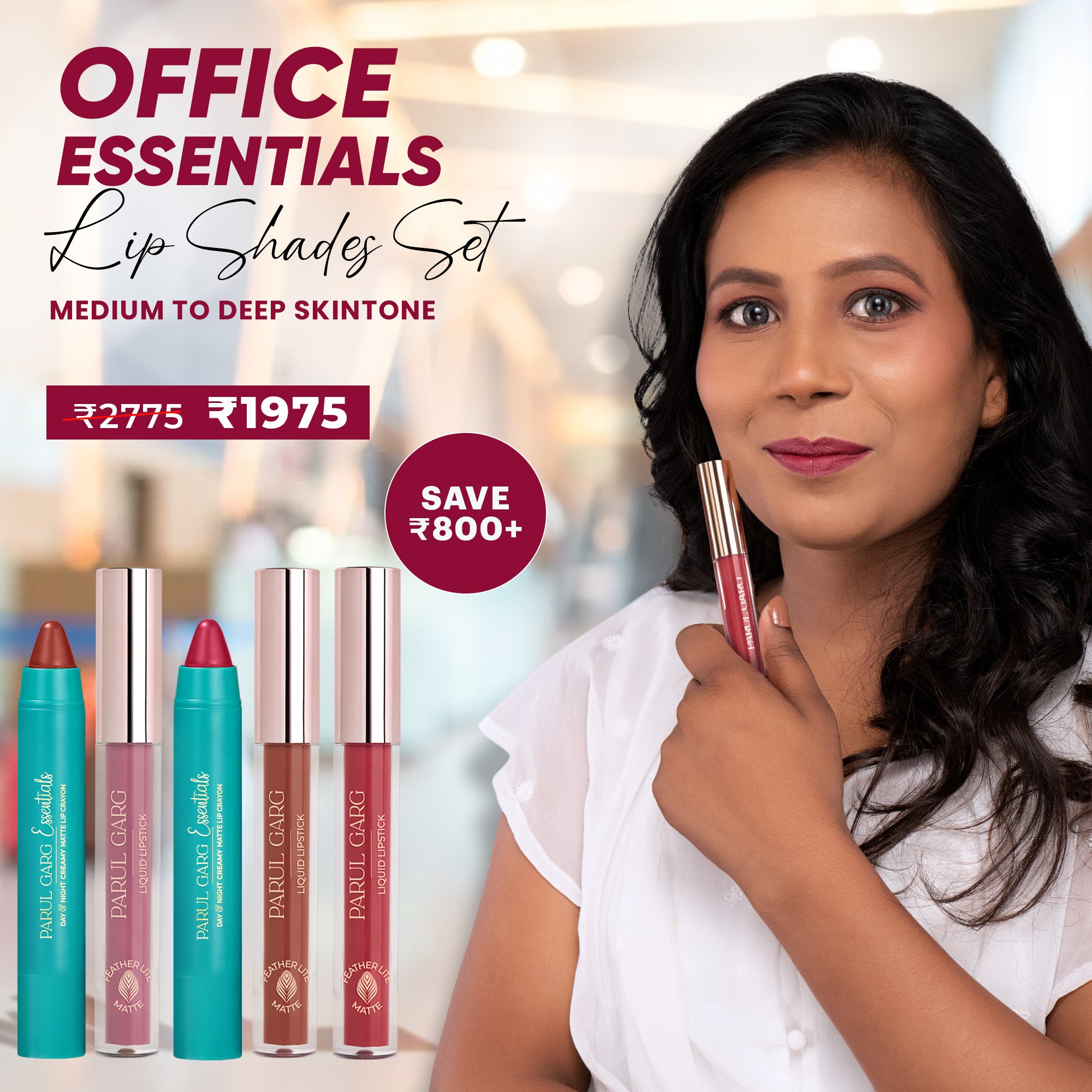 Office Essentials Lip Shades Set Medium To Deep