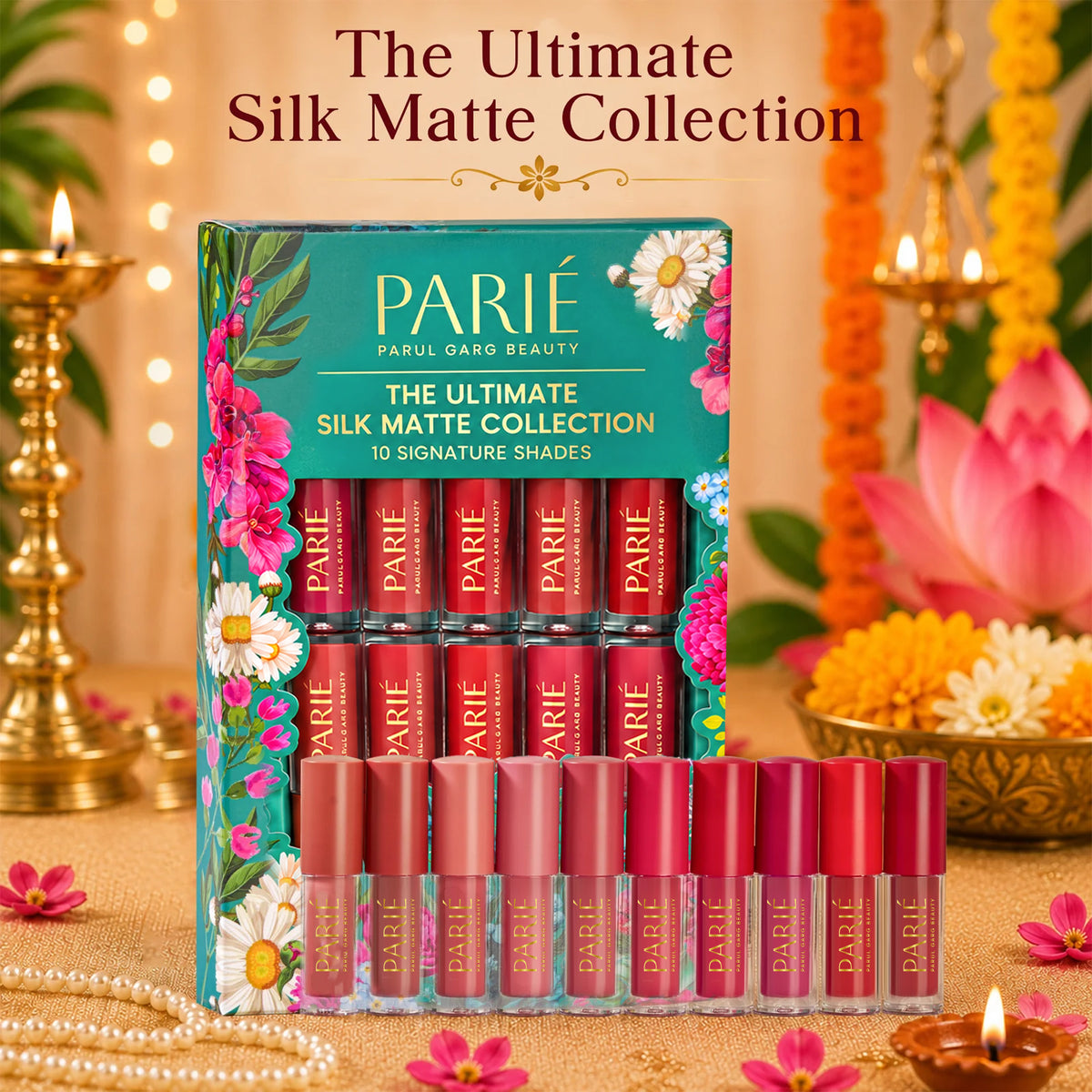 Festive-Ready Bestseller Duo | 10-in-1 Lipstick Set + Sindoor for Just ₹100 More