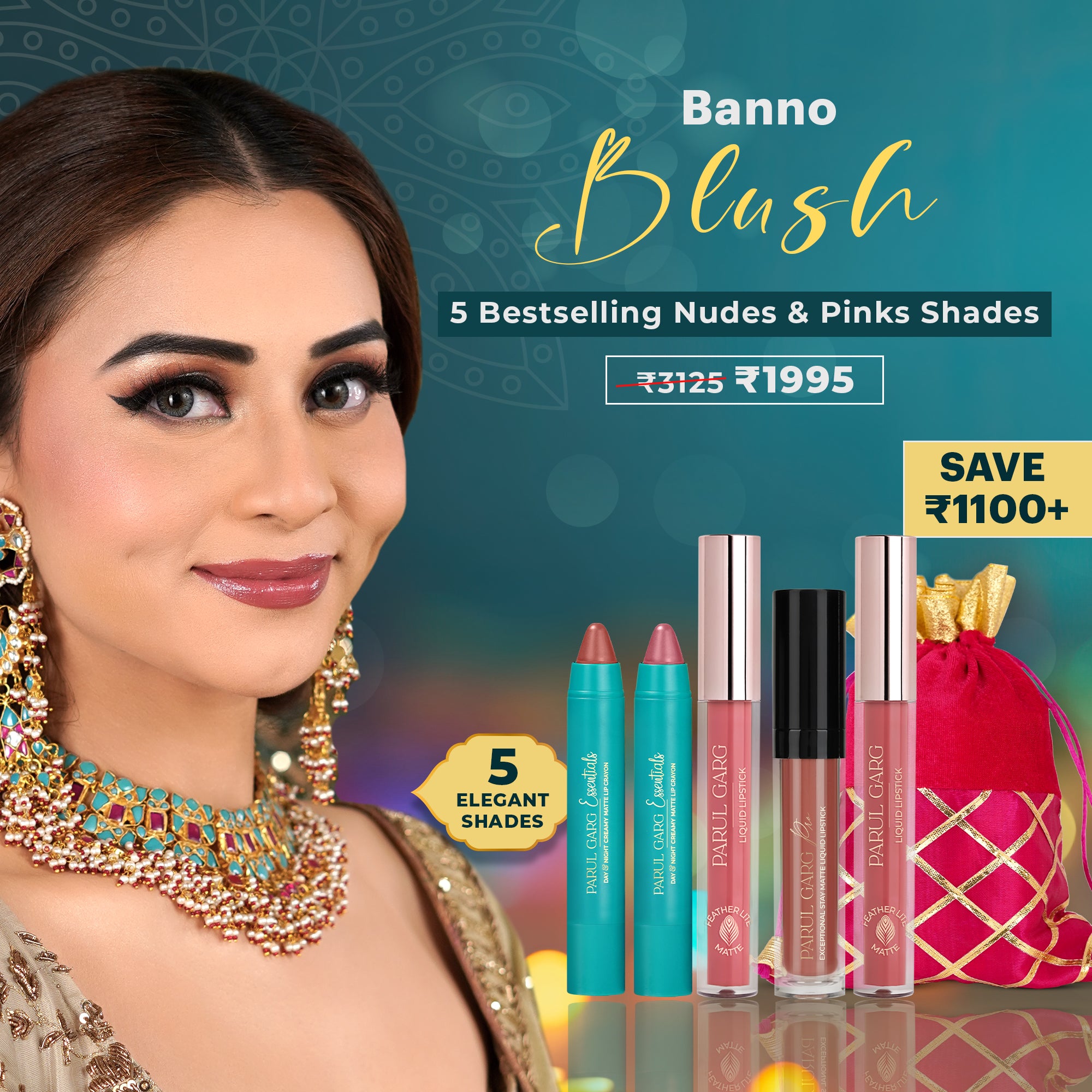 Banno Blush Essential Lip Set: Neutrals & Pinks Shades