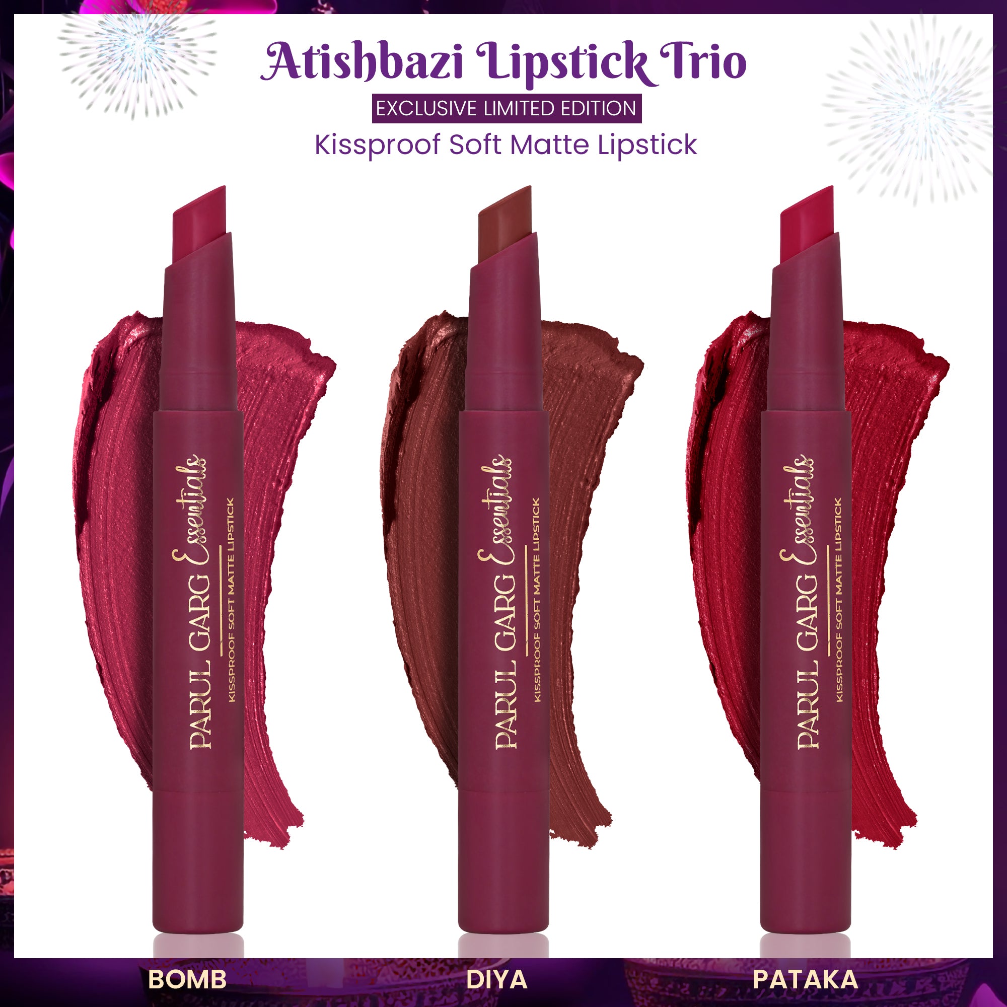 Atishbazi Lipstick Trio