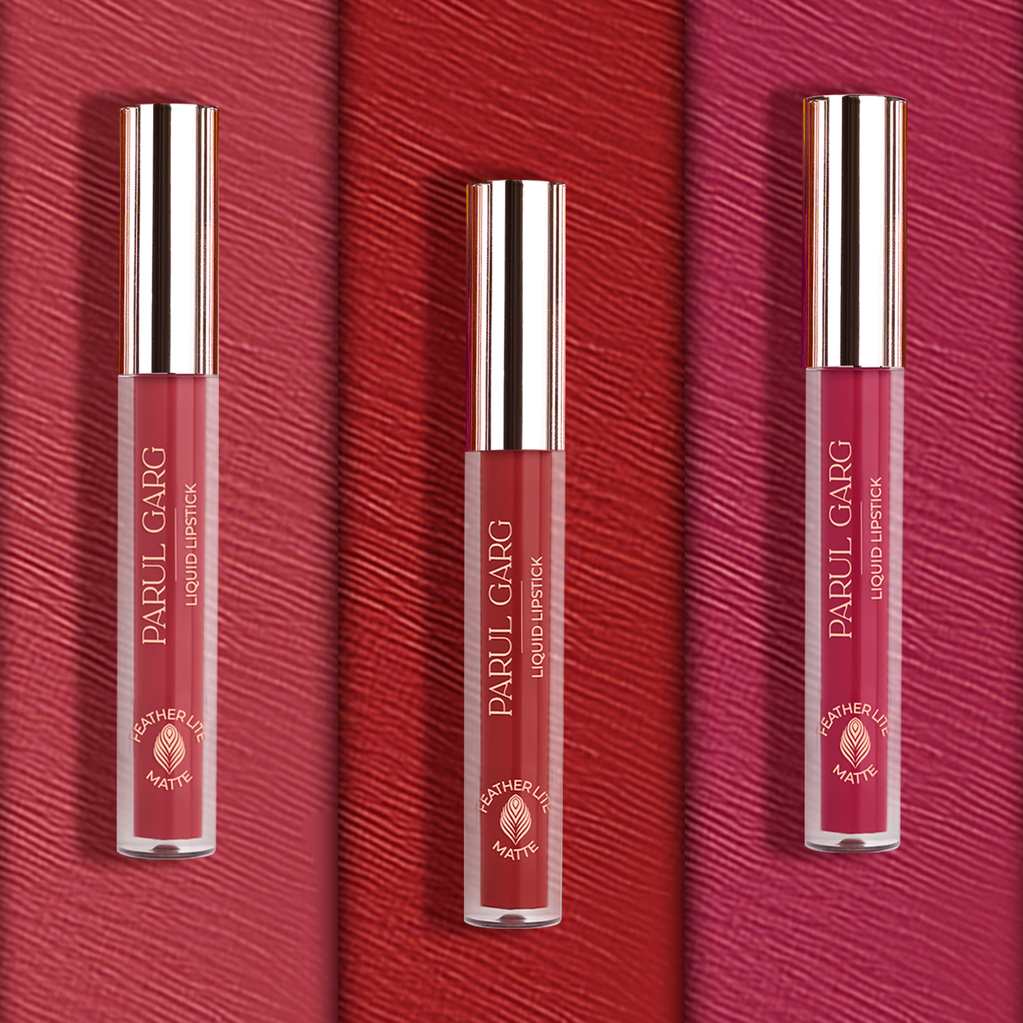 Bold Essentials: Pack-of-Three Featherlites Liquid Lipsticks