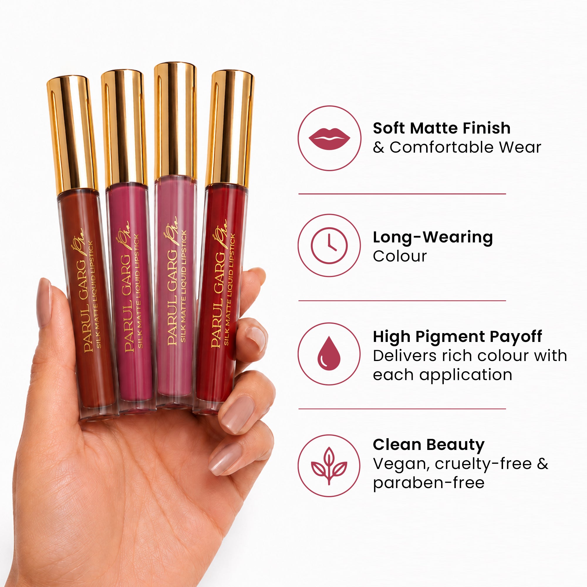 Limited Edition Bestseller Silk Matte Liquid Lipstick | Pack of 4