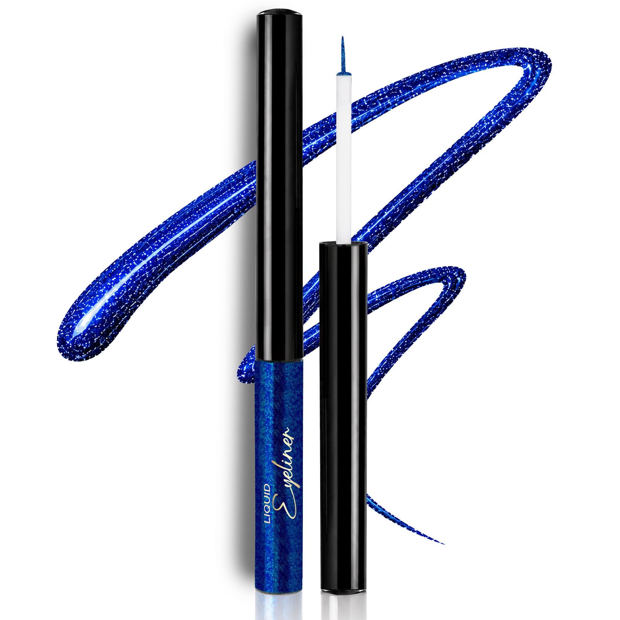 The Statement Eyes Pack of 4 | Black Matte, Emerald Green, Sapphire Blue & Bronze Shimmer Liquid Eyeliners | Waterproof • Long-Lasting