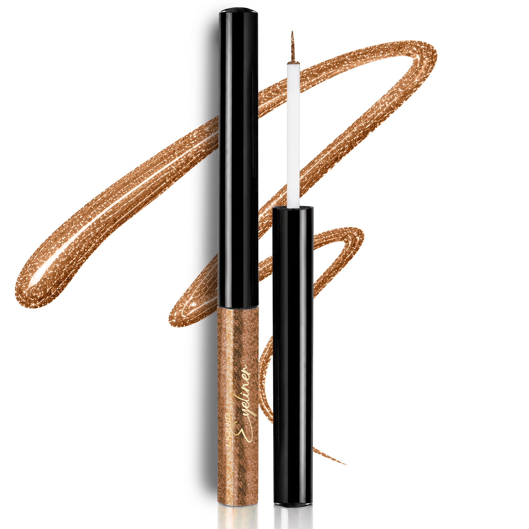 Bronze Brown Ultra-Define Shimmer Liquid Eyeliner | Waterproof, Long-Lasting Formula with Argan Oil