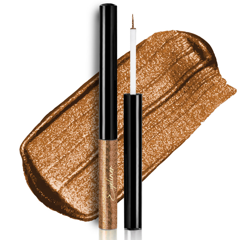 Bronze Shimmer Liquid Eyeliner | Waterproof &  Long-Lasting Formula