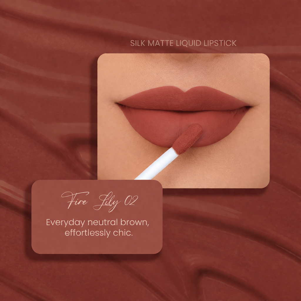 Fire Lily 02: Silk Matte Liquid Lipstick