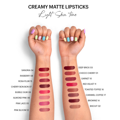 Creamy Matte Lipstick : Deep Brick 03
