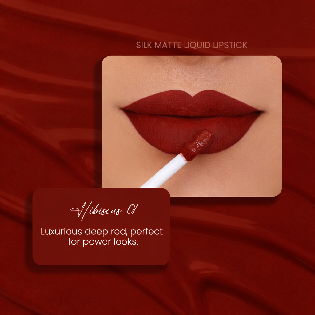 Hibiscus 01: Silk Matte Liquid Lipstick