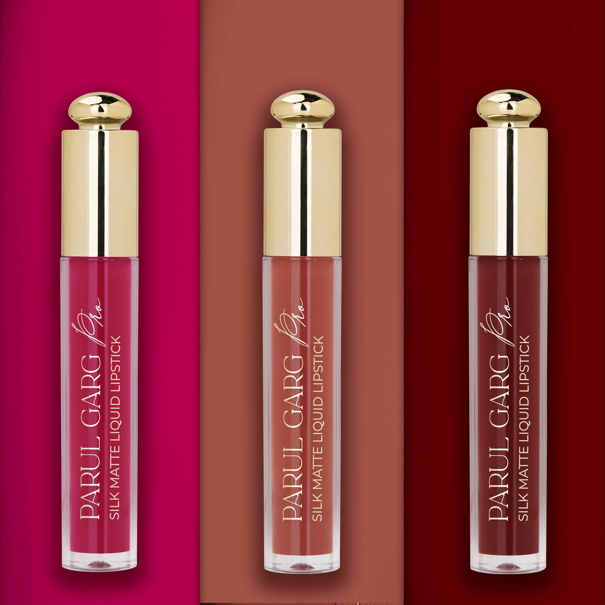 Bestsellers Trio | 3 Full-Size Silk Matte Liquid Lipsticks | Long-Lasting & No Transfer