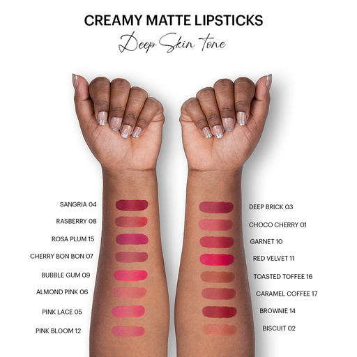 Creamy Matte Lipstick : Pink Bloom 12
