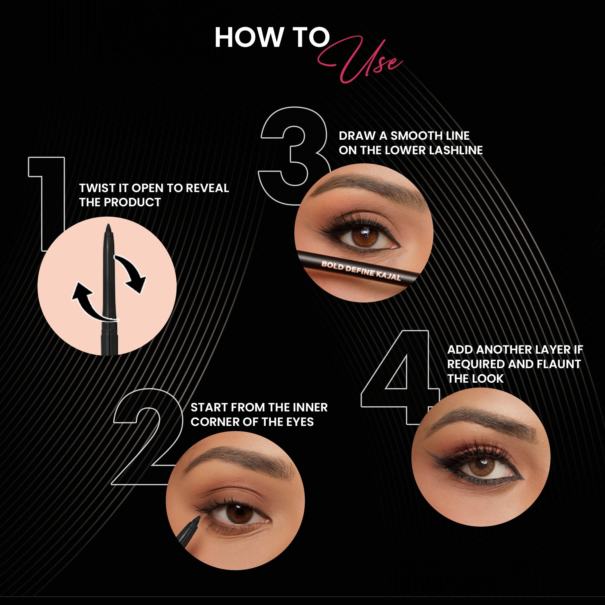 The Complete Matte Kajal Pack of Six