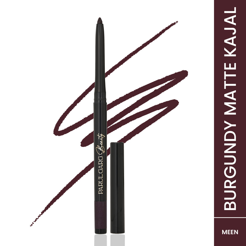 Meen Burgundy Matte Bold Define Kajal | Smudge-Proof Long-Lasting | Parul Garg Beauty