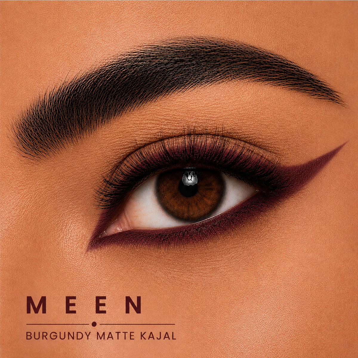 Meen Deep Burgundy Matte Kajal | Bold Define | Long-Lasting & Smudge-Proof