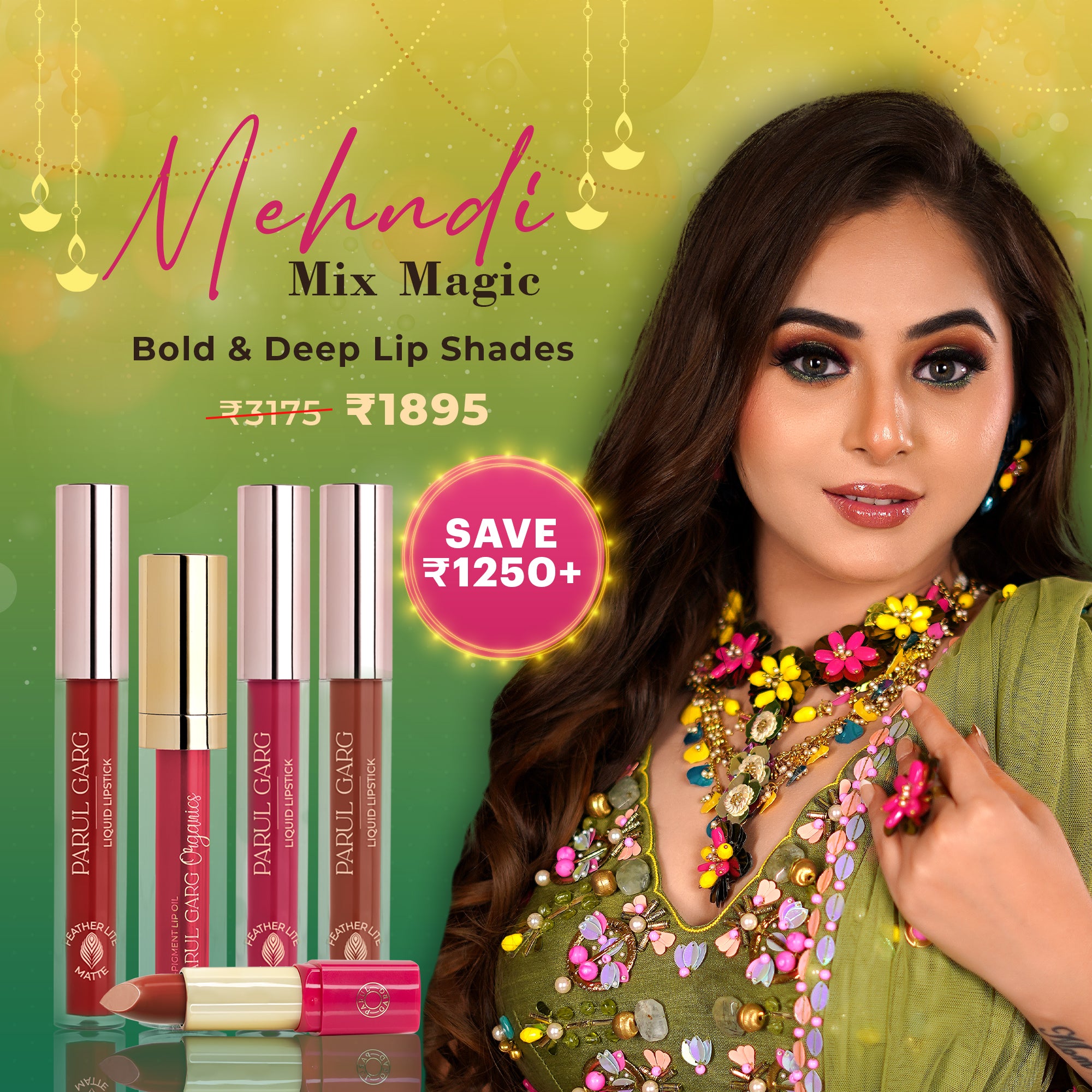 Mehandi Mix Magic Lip Pack: Bold & Deep Shades