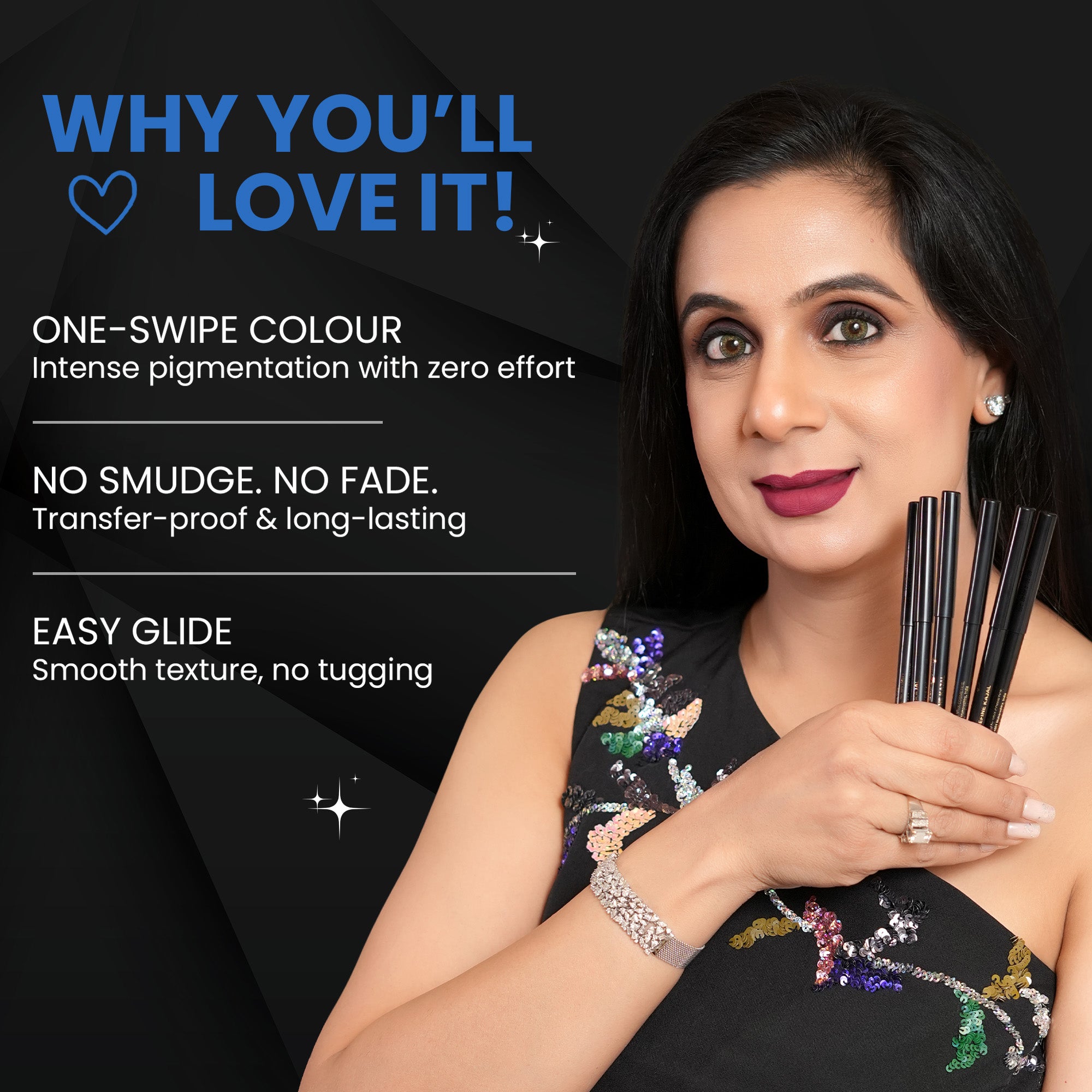 Morni - Blue Shimmer Bold Define Kajal