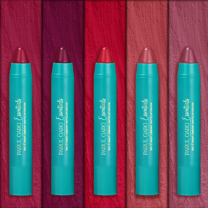 Most Loved Essential 5-Pack Lip Crayons | Parul Garg Beauty