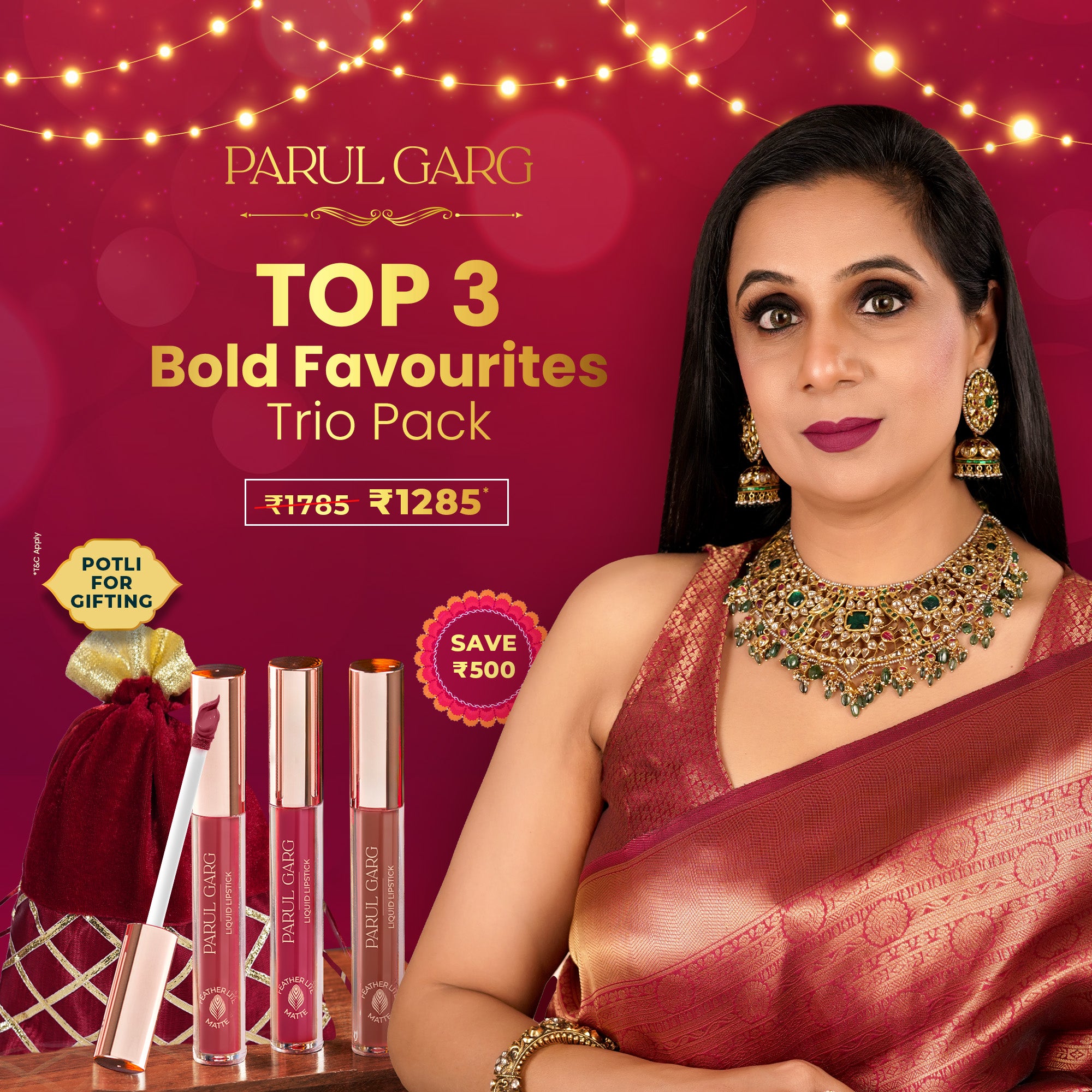 Parul Garg’s Top 3 Bold Favourites Trio Pack