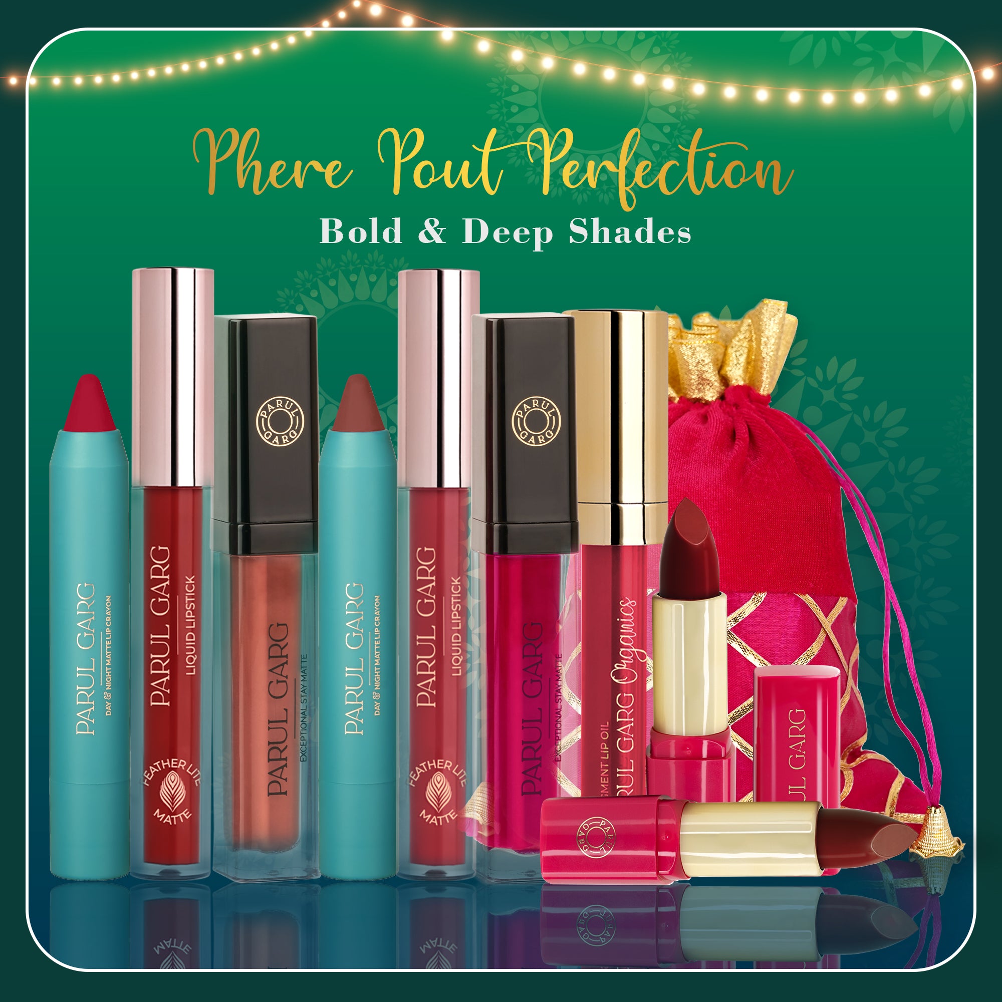 Phere Pout Perfection Essential Lip Set: Bold & Deep Shades