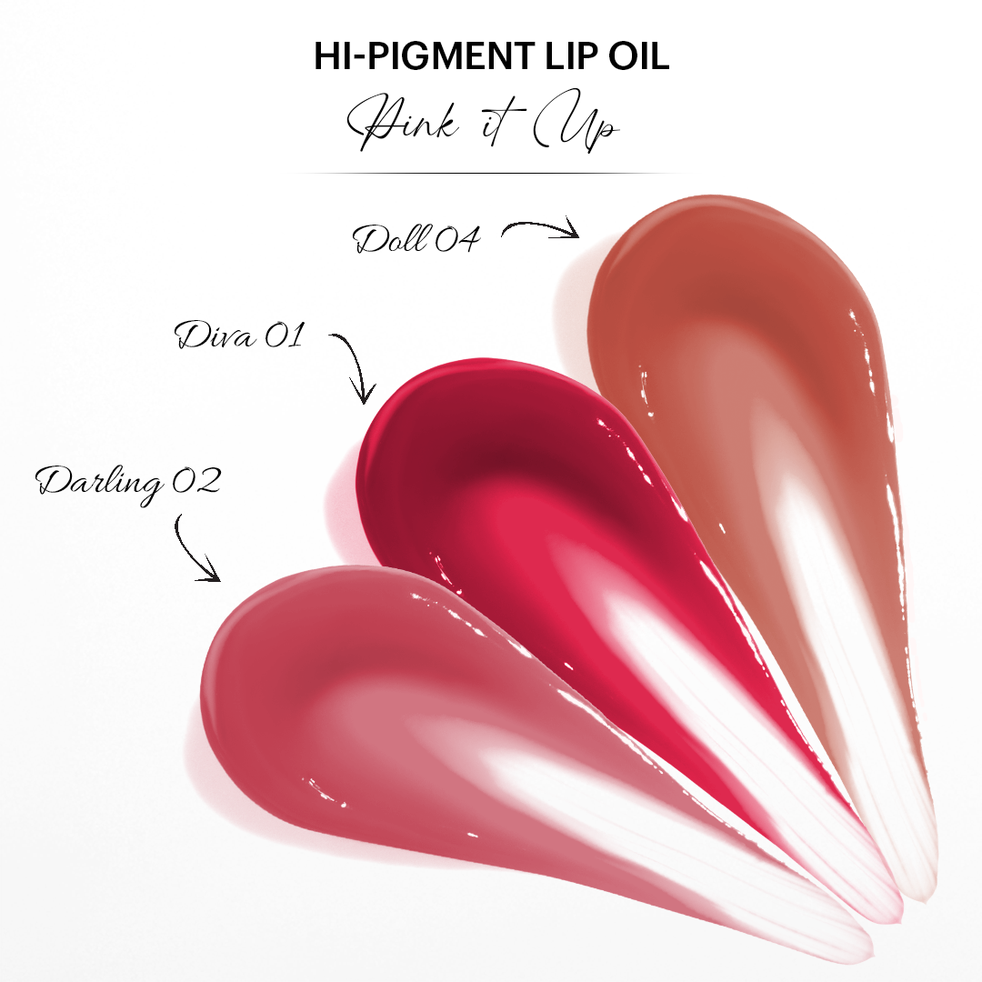 Pink It Up Pack-of-Three Lip Oils