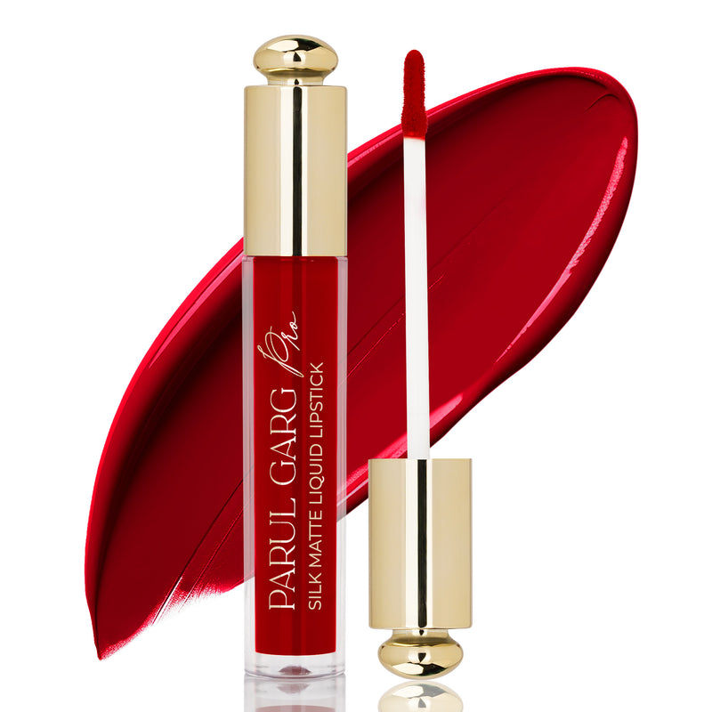 Poppy 12 Silk Matte Liquid Lipstick | Long-Lasting Matte for Indian Skin | Parul Garg Beauty