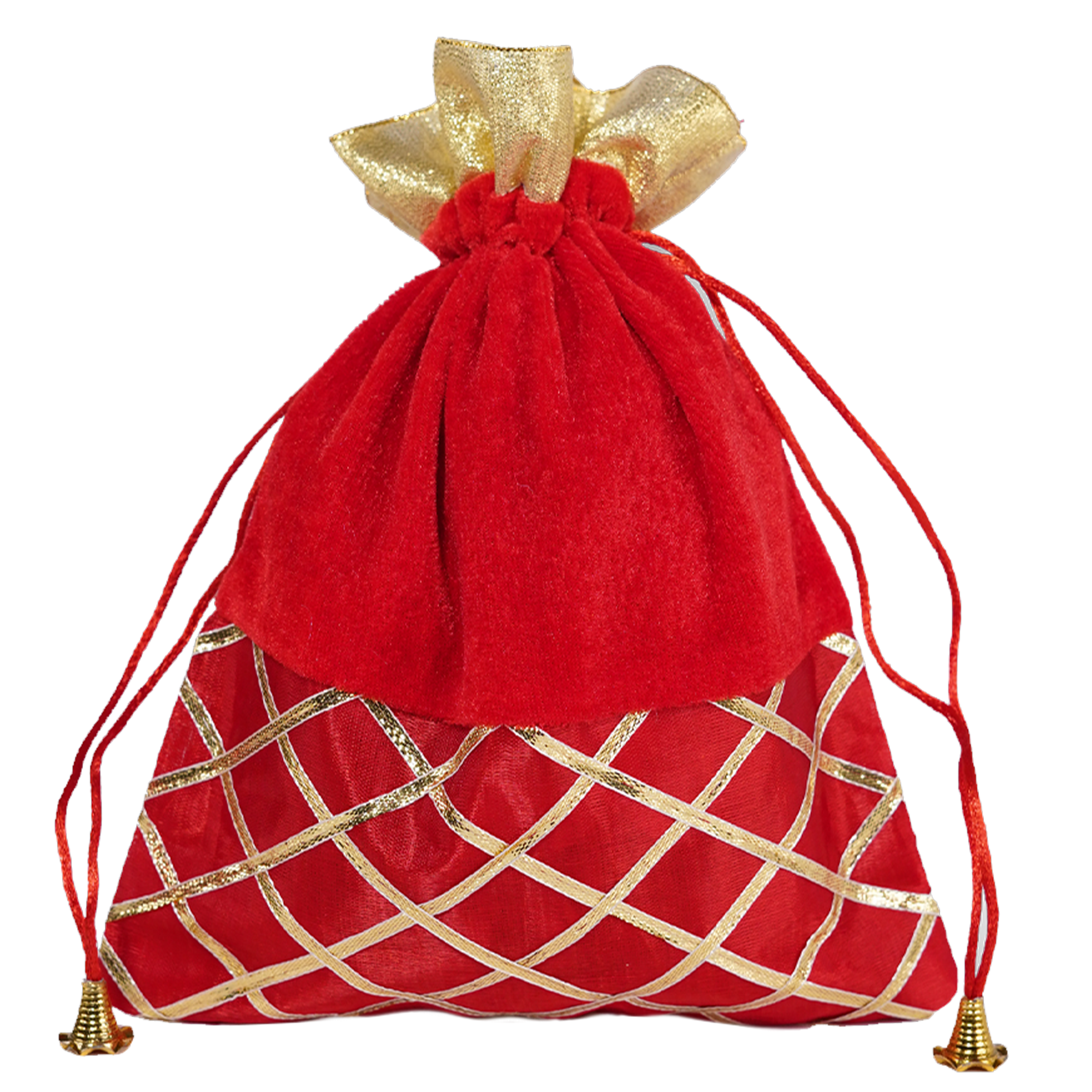 Festive Gifting Potli – Sindoori Red