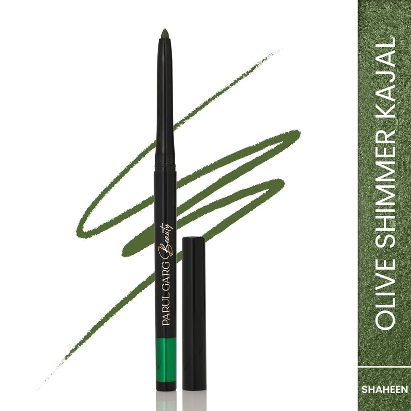 Shaheen Olive Shimmer Bold Define Kajal | Smudge-Proof Long-Lasting Eye Makeup | Parul Garg Beauty
