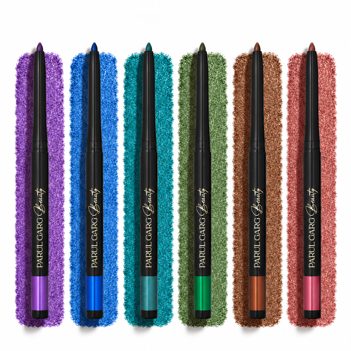 Bold Define Luxe Shimmer Kajal Collection | 6 Jewel-Toned Shades | Pack of 6