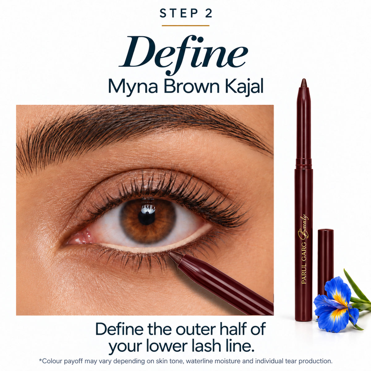 Bigger, Brighter Eyes Kit | White Kajal, Brown Kajal, Deep Brown Eyeshadow & Flat Precision Brush