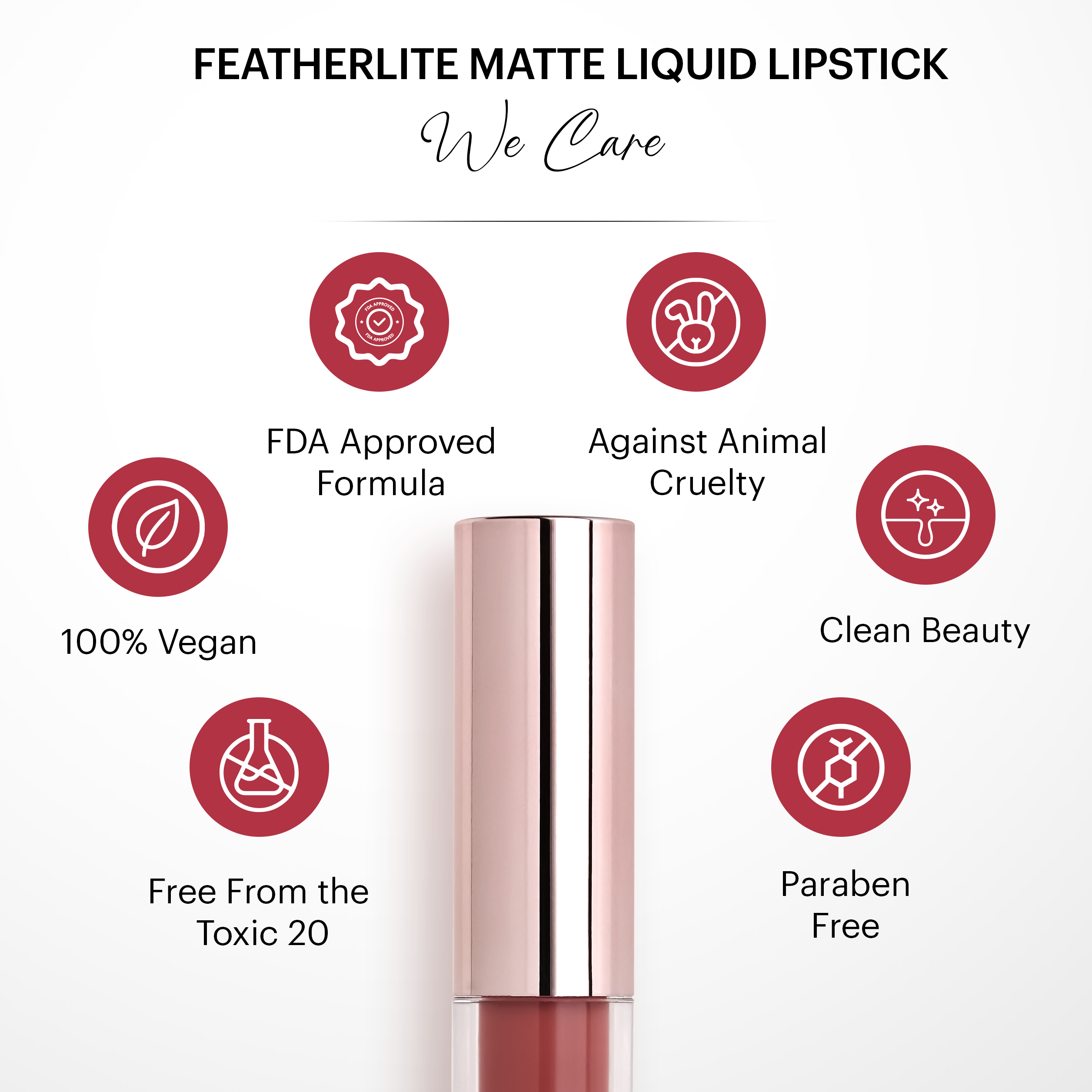 Featherlite Matte Liquid Lipstick: Smitten 55