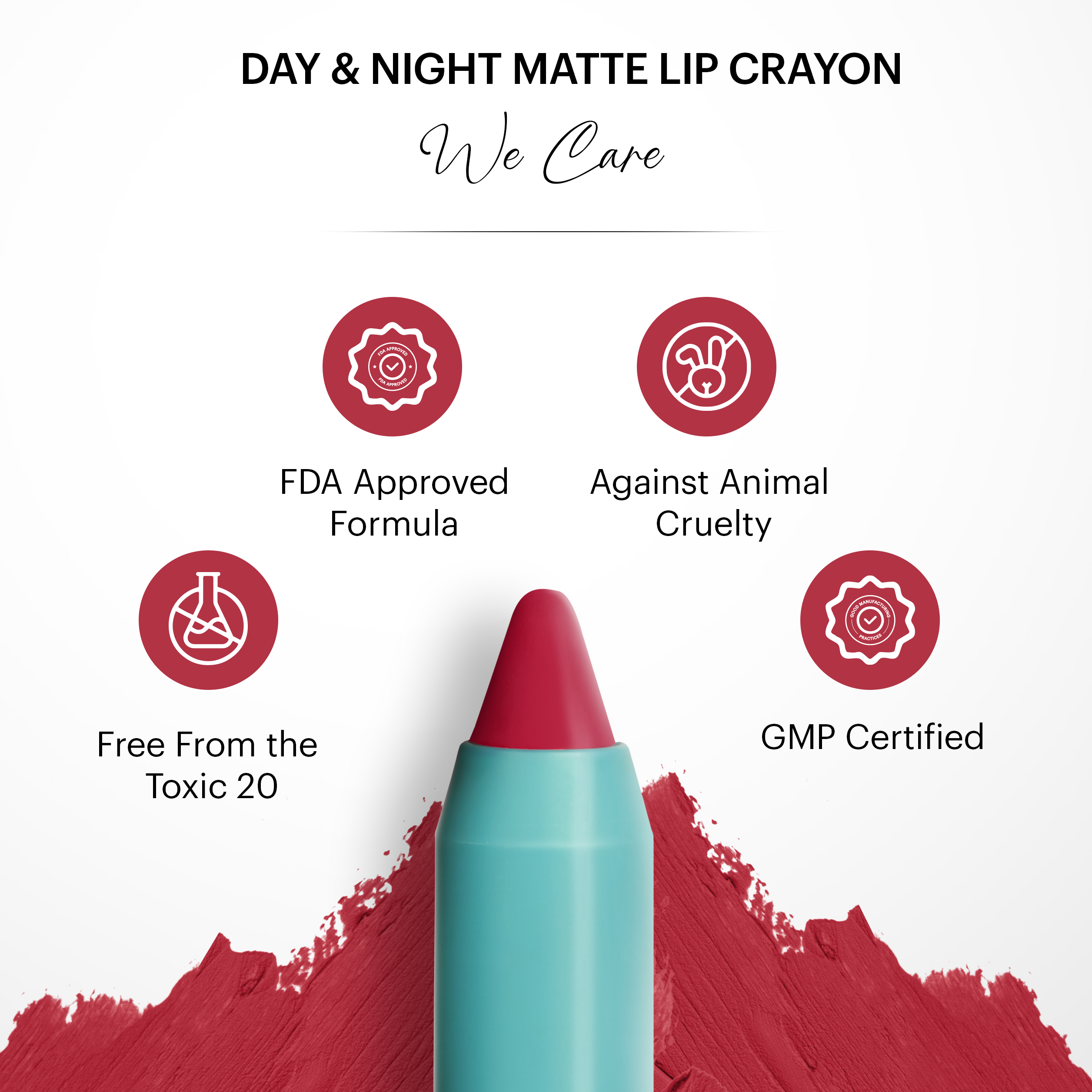 Iconic Elegance : Pack-of-Three Creamy Matte Lip Crayons