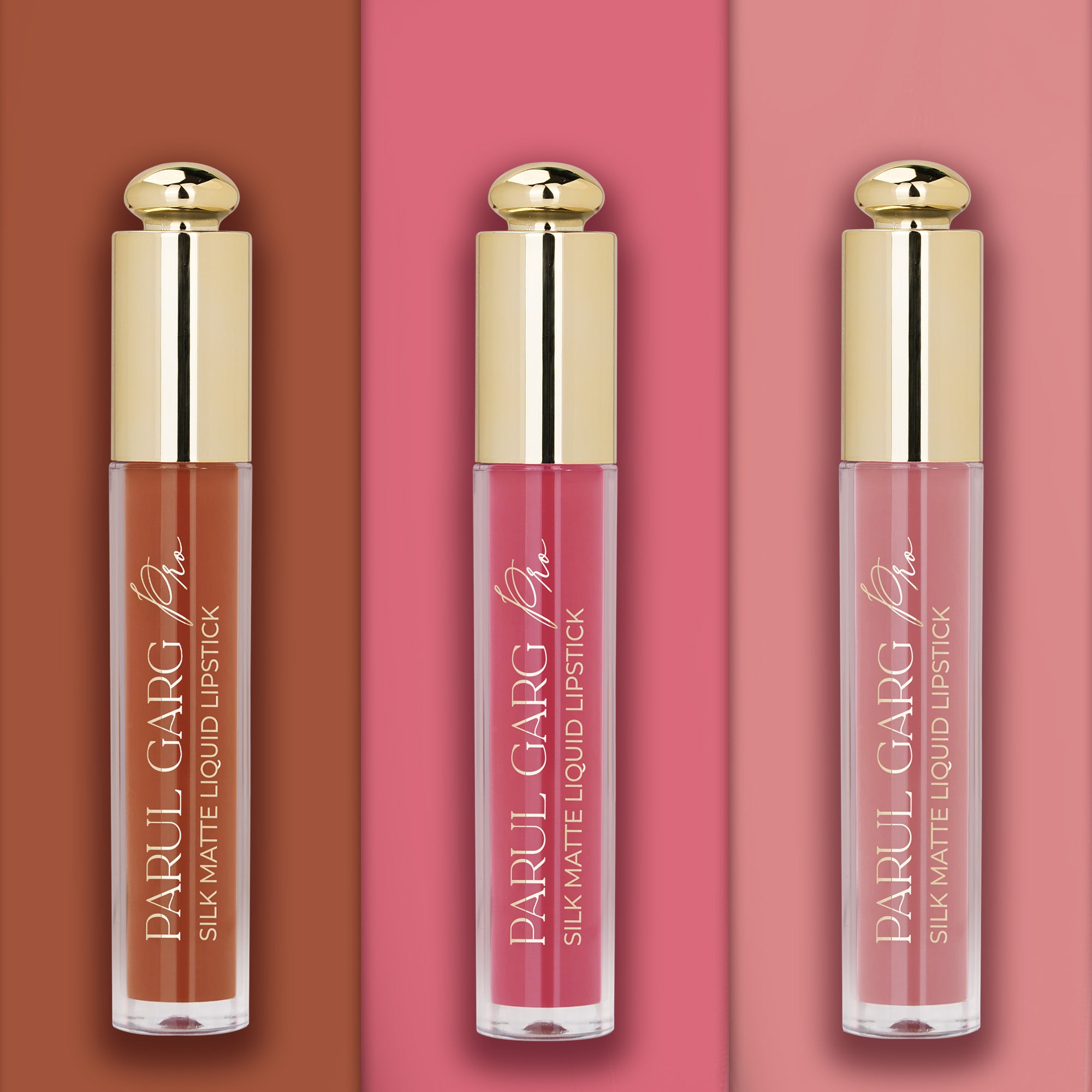 Simply Subtle Trio | 3 Full-Size Silk Matte Liquid Lipsticks | Long-Lasting & No Transfer