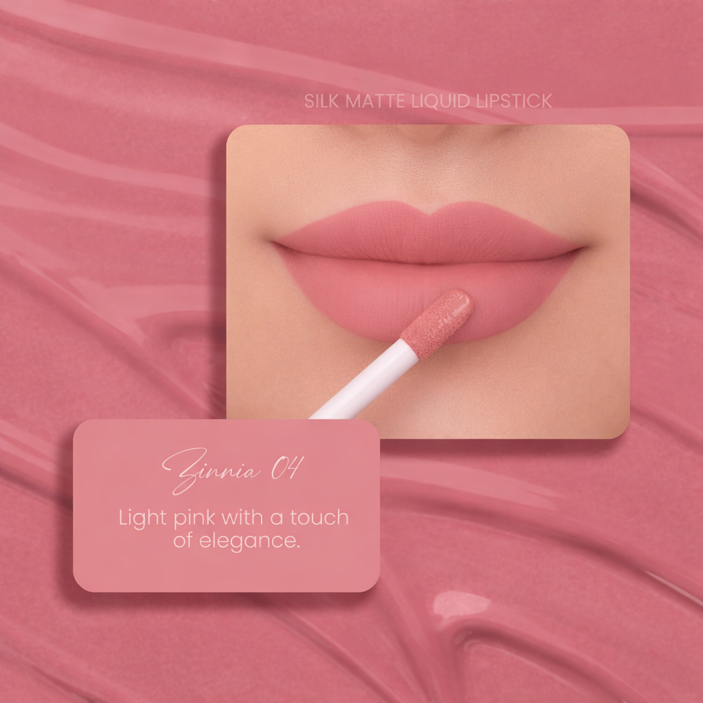 Zinnia 04: Silk Matte Liquid Lipstick