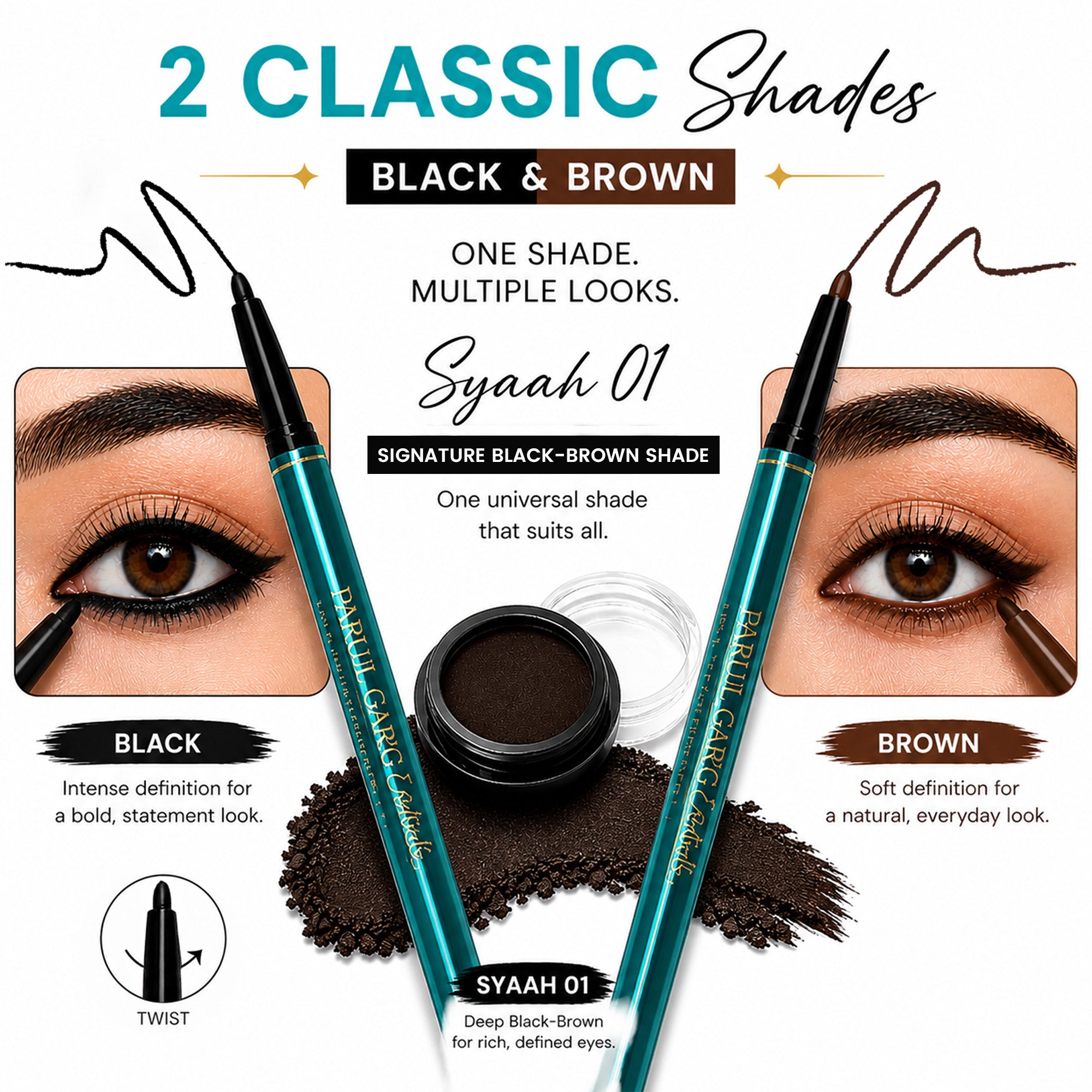 Classic Black: Signature Essential Eye & Brow Pack