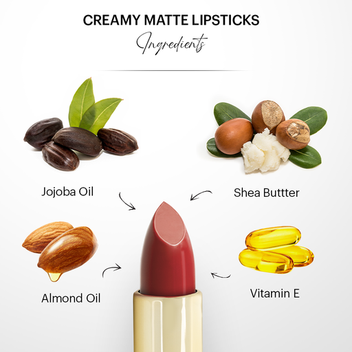 Creamy Matte Lipstick : Deep Brick 03