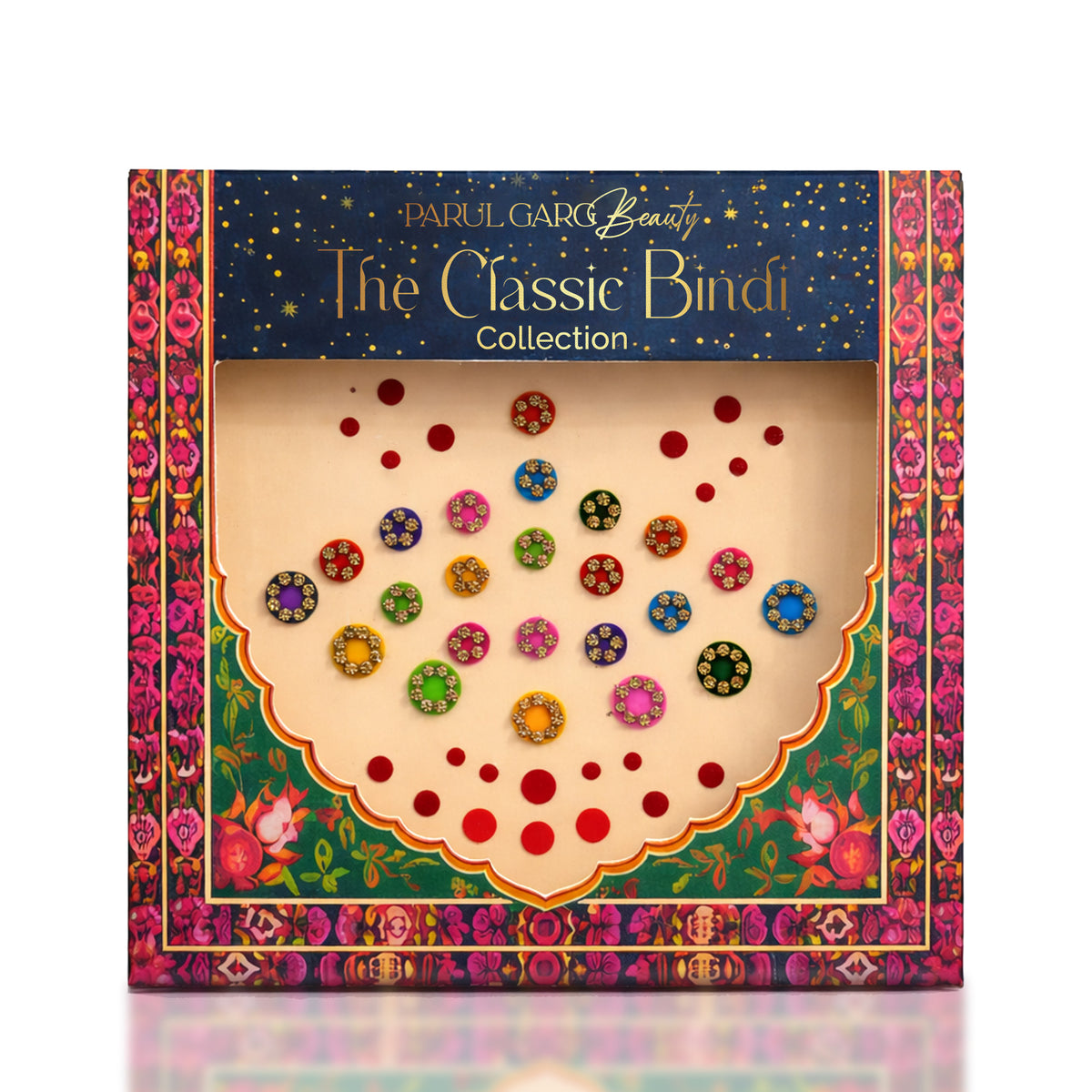 The Complete Bindi Collection | Pack of 4 – Festive, Red, Black &amp; Nose Bindis