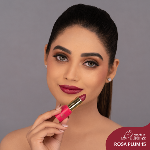 Creamy Matte Lipstick : Rosa Plum 15